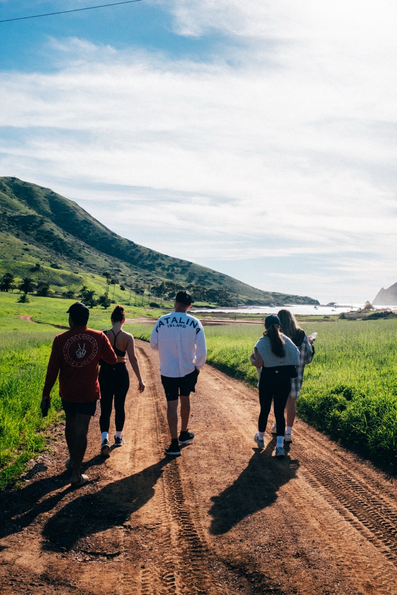 Walking the Avalon waterfront